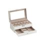 Watch box 18.5x32.5x13.5cm., cream color