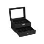Watch box with 2 levels