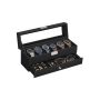 Jewelry box 10x32.5x13.5cm., black/silver color