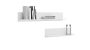 2 pcs. Shelves 100x18x16 cm, white