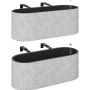 Подвесные горшки Aosom 84H-671V00GY, 2 шт, Серые, 42 × 15 × 16 см