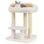 Cat Tower, White, 47.5 × 47.5 × 61 cm