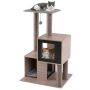 Cat scratching post, 2 houses, 60 × 48 × 93 cm