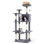 Cat scratching post, 6 levels, 60 × 48 × 158 cm