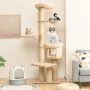 Cat Scratching Post, Multi-Tier, 75 × 56 × 191 cm