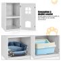 Cat Litter Box Enclosure, Two Shelves, 24 × 20 × 36 in