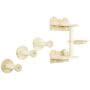 Homcom 4-piece cat climbing wall set, beige