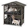 Cat house, 2-storey, 2 cushions, 69 × 40 × 70 cm