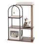 Cat house scratching post, 2 resting areas, 32 × 16 × 47 inches