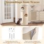 Cat house-scratching post, 4 levels, 3 niches, 43 × 43 × 113 cm