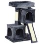 Cat house PawHut 59x39x83cm., dark gray/cream color