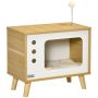 Cat house PawHut 50x28x43cm., light brown/white