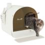 Cat litter box PawHut 43x44x47cm., white/brown