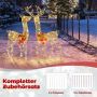 Christmas deer family set with 200 LED lights, 70x36x110 cm, outdoor/indoor decoration
