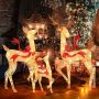 Set of 3 Christmas reindeer figurines, 440 LED lights