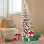 Christmas tree, 249/334 branch tips, 140 LEDs, 8 modes, Green/white, 50 × 180 cm
