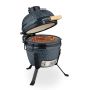 Kamado grill Relaxdays, kaanega, Must, 43 × 56,5 × 46 cm
