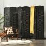 Room divider, 6 panels, Black, 270.5 × 180 cm