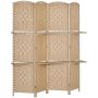 Ruumijagaja Aosom 830-813V00ND, 4 osa, 2 riiulit, 160 × 170 × 1,6 cm
