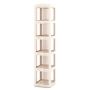 Corner bookshelf, 3-tier, 36.8 × 35.6 × 174 cm