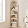 Corner bookshelf, 6 tiers, 42 × 42 × 181.5 cm
