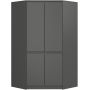 Nurgakapp S100 CLP, 4 ust, hall, 100 × 180 × 50 cm