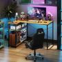 Corner computer desk, Left or right, 2 shelves, 118 × 74 × 86 cm