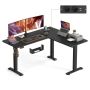 Corner desk VASAGLE LSD264BZ01, 2 memory positions, 160 × 140 × 72–120 cm