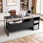 Nurgalaud VEVOR C250243D-01, parempoolne, sahtlite, kapi ja protsessorihoidikuga, 135 × 40 × 75,4 cm