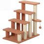 Cat scratching post stairs PawHut 60x40x64cm., brown/beige