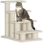 Cat stairs PawHut 63.5x43x60cm., cream color