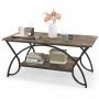 Coffee table, 2-tier, 100.33 × 49.53 × 45.72 cm