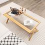 Coffee table, With storage compartment, 121.92 × 48.26 × 44.45 cm