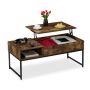 Hoiuruumiga diivanilaud Relaxdays 10049653_491, 110 × 45 × 50 cm