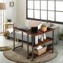 Coffee table, with casters, 80.01 × 30.48 × 67.31 cm