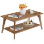 Coffee table VASAGLE, 2 shelves, Brown, 100 × 55 × 45 cm