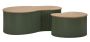 Frankfurti diivanilaudade komplekt, 2 tk, 87 × 53 × 32 cm / 50 × 35 × 28 cm