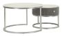 Kohvilaudade komplekt Greys, 2 tk, Ø 70 × 45 cm; Ø 50 × 40 cm
