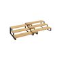 Kitchen shelf set, 2 pieces, black/natural
