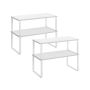 Set of 4 spice racks, white