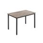 Dining table 70x110x77cm., light brown/black