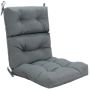 Chair cushion, 4 ties, 111.76 × 55.88 × 12.7 cm