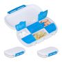 Дорожные таблетницы Relaxdays 10028650.0, 3 шт., по 6 отделений, 12 × 2,5 × 7,5 см