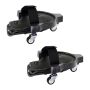 Ratastega põlvekaitsmed Relaxdays, 2 tk, Mustad, 9 × 22 × 29,5 cm