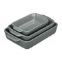 Küpsetusvormid Relaxdays, 3 tk, Hall, 4,5 × 22,5 × 13,5 cm; 5,5 × 28 × 17 cm; 6 × 33 × 20 cm