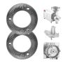 Malmist jahvatuskettad VEVOR MP-03G, 2 tk, 150 × 150 × 5 mm