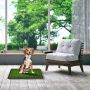 Puppy training mat with artificial grass base, 3-layer construction