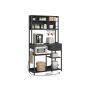 Kitchen shelf 40x100x180.4cm., black