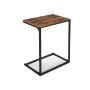 Small coffee table LNT52BX, brown/black