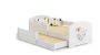 Children's double bed Luk with mattress and safety barrier 164x85x63 / 145x80x15cm, elephant